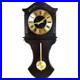 Bedford Clock Collection 27.5 Inch Wall Clock with Pendulum & Chimes in Chocolat