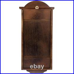Bedford Clock Wall 22 Swinging Pendulum Chestnut Wood Chiming Roman Numerals