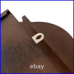 Bedford Clock Wall 22 Swinging Pendulum Chestnut Wood Chiming Roman Numerals
