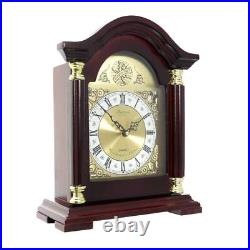 Bedford Redwood Mantel Clock w Chimes
