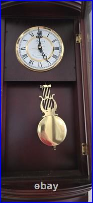 Bedford Wall Clock Collection Pendulum Westminster Chime Quartz Cherry Wood