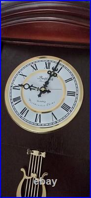 Bedford Wall Clock Collection Pendulum Westminster Chime Quartz Cherry Wood