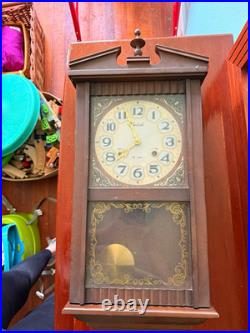 Bentima 31-Day Mechanical Westminster Chime Pendulum Wood Wall Clock