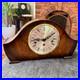 Bentima 8 Day Westminster Chime Mantel Clock German Serviced With Key
