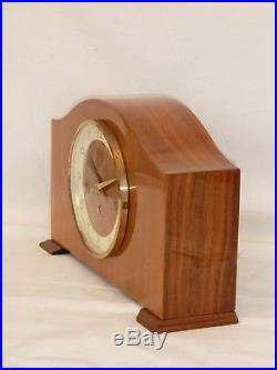 Bentima Hermle 8 Day Light Walnut Westminster Mantel Mantle Chime Clock