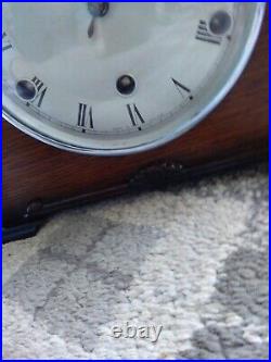 Bentima Perivale British Art Decor Westminster Chime 8 Day Mantle Clock V G C