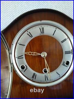 Bentima Perivale British Westminster Chime 8 Day Art Decor Mantle Clock V G C