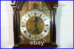 Big Christiaan Huygens Wall Clock Dutch Westminster Chime Moonphase