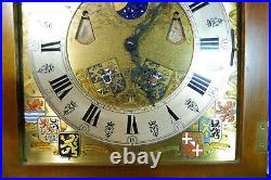 Big Christiaan Huygens Wall Clock Dutch Westminster Chime Moonphase