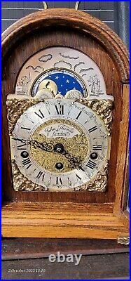 Bracket Clock Westminster Chime Hermle 1973 Rolling Moon Phase