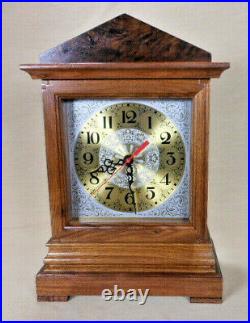 Bracket Clock with Chimes / Walnut Case / Handmade