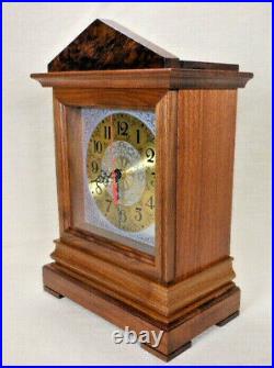 Bracket Clock with Chimes / Walnut Case / Handmade