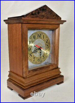 Bracket Clock with Chimes / Walnut Case / Handmade