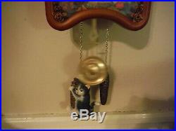 Bradford Exchange Wood Kitty Cat Mouse Cuckoo Westminster Chimes Cuckoo Clock