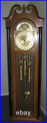 Breitinger Phil. Tubular Westminster Vesper Chime Tall Case Clock Moonphase Runs
