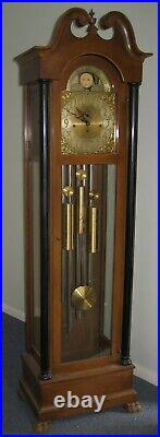 Breitinger Phil. Tubular Westminster Vesper Chime Tall Case Clock Moonphase Runs