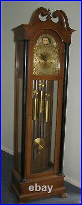 Breitinger Phil. Tubular Westminster Vesper Chime Tall Case Clock Moonphase Runs