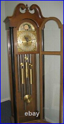 Breitinger Phil. Tubular Westminster Vesper Chime Tall Case Clock Moonphase Runs