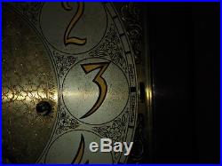 Breitinger Westminster Tubular Chime Tallcase Grandfather Hall Clock Moon Dial