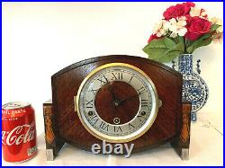 Brilliant Fully Restored 30s Westminster Chiming Antique mantel Clock German mov