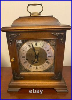 Bucherer Mantel Shelf Clock Graham Bracket 612-437 Westminster Chimes & Key