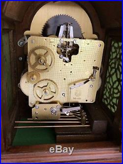 Bucherer Mantle Bracket Shelf Clock Moonphase Old Westminster Chime