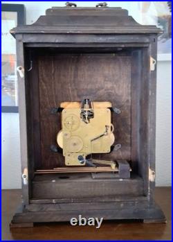 Bueatiful Vintage Wuersch Mantel Clock with Westminster Chimes With Key Running Bueatiful Vintage Wuersch Mantel Clock with Westminster Chimes With Key Running