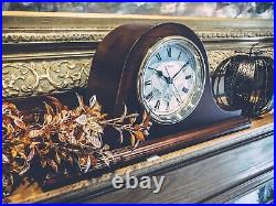 Bulova B1929 Annette II Chiming Clock, Mahogany