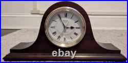 Bulova B1929 Westminster Chime Quartz Mahogany Wood Finish Mantel Clock