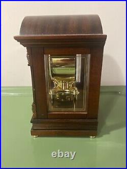 Bulova Bardwell Brass Desk Clock Quartz-Movement Elegant Office Timepiece