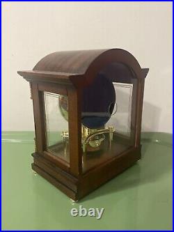 Bulova Bardwell Brass Desk Clock Quartz-Movement Elegant Office Timepiece