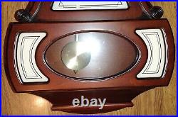 Bulova Breslaw C4436 Quartz Wall Clock Westminster Dual Chime Pendulum Wood Case