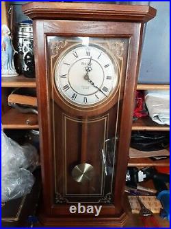 Bulova C3375 Cirrus Oak Wood Wall Pendulum Clock Westminster Chime