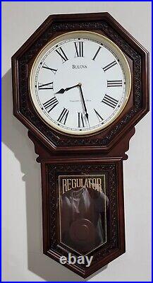 Bulova C4416 Regulator Wall Clock Westminister & Ave Maria Chime Germany 32.5