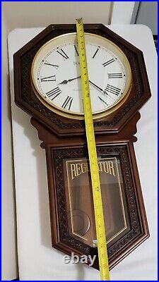 Bulova C4416 Regulator Wall Clock Westminister & Ave Maria Chime Germany 32.5