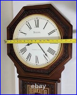 Bulova C4416 Regulator Wall Clock Westminister & Ave Maria Chime Germany 32.5