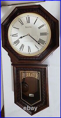 Bulova C4416 Regulator Wall Clock Westminister & Ave Maria Chime Germany 32.5