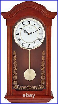 Bulova C4443 Baronet Chiming Clock, Mahogany