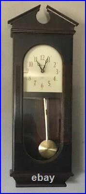 Bulova Chiming Wall Clock Quartz Movement! Works and Looks Great! Free Shipping Bulova Chiming Wall Clock Quartz Movement! Works and Looks Great! Free Shipping
