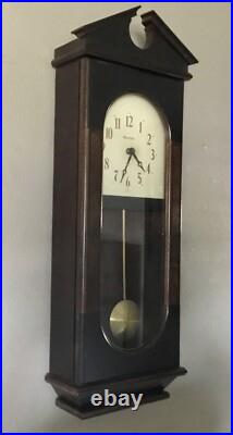 Bulova Chiming Wall Clock Quartz Movement! Works and Looks Great! Free Shipping Bulova Chiming Wall Clock Quartz Movement! Works and Looks Great! Free Shipping