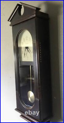 Bulova Chiming Wall Clock Quartz Movement! Works and Looks Great! Free Shipping Bulova Chiming Wall Clock Quartz Movement! Works and Looks Great! Free Shipping