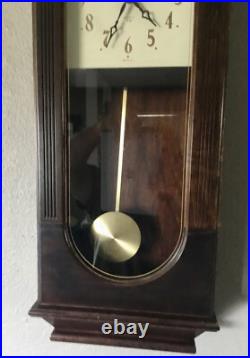 Bulova Chiming Wall Clock Quartz Movement! Works and Looks Great! Free Shipping Bulova Chiming Wall Clock Quartz Movement! Works and Looks Great! Free Shipping