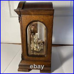 Bulova Durant Mantel Clock Model B1845 Revolving Pendulum Westminster Chime