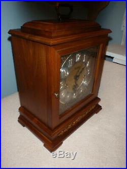 Bulova Mantel Clock 8 Day Key Wound Westminster Chime Beautiful