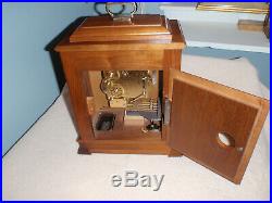 Bulova Mantel Clock 8 Day Key Wound Westminster Chime Beautiful