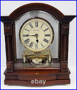Bulova Mantel Clock- The Bardwellin Antique Walnut Finish B1987