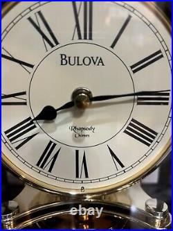 Bulova Mantel Clock- The Bardwellin Antique Walnut Finish B1987