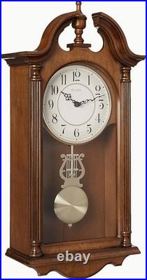 Bulova Saybrook Wall Clock Brown Cherry