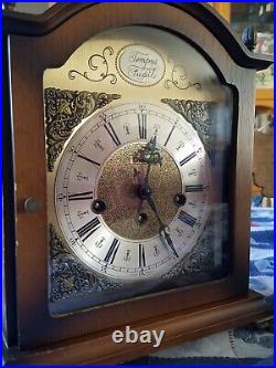 Bulova Tempus Fugit 8 Day Mantel Clock- Westminster Chimes- Serviced and Tested