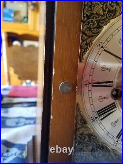 Bulova Tempus Fugit 8 Day Mantel Clock- Westminster Chimes- Serviced and Tested